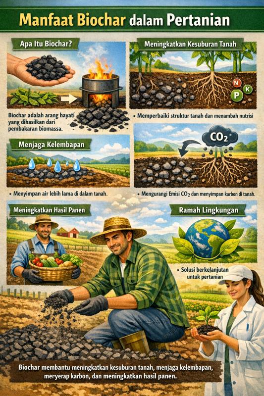 Pertanian Berkelanjutan dengan Biochar